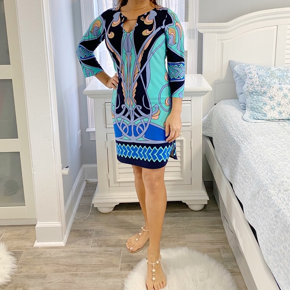Dress Barn, Colorful dress. Size S
